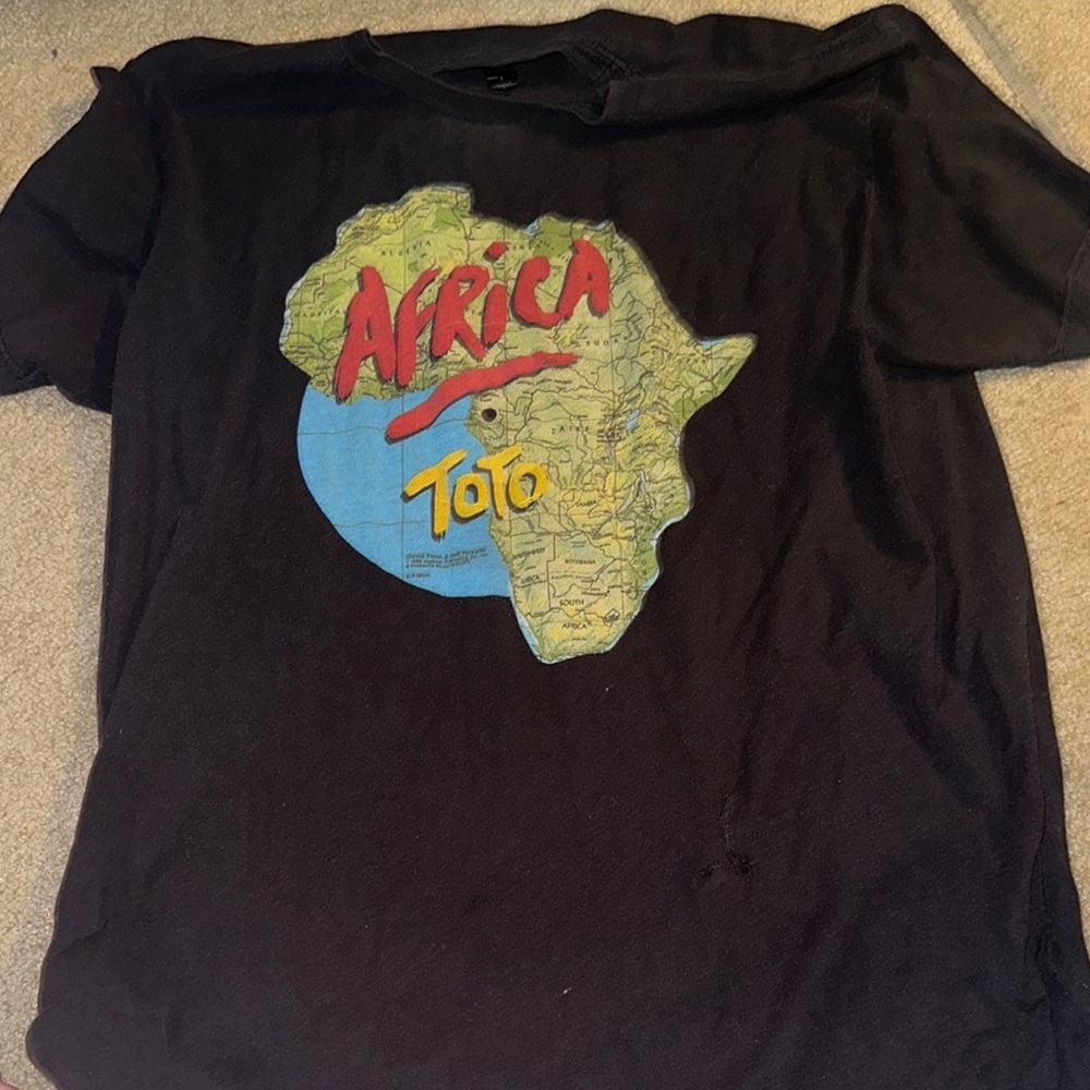 Tultex Black and Red Short Sleeve Tee